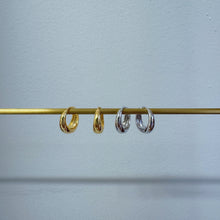 Load image into Gallery viewer, gold vermeil / 18K Gold Vermeil Hoop Earrings • Chunky Hoop Earrings • Sterling Silver Hoop Earring • S925 Chunky Hoops • Chunky Earrings
