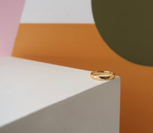 Load image into Gallery viewer, ring / 18K Gold Ring • Statement Gold Thick Band • Geometric Ring • Simple Ring • Stackable Gold Ring • Minimal Ring
