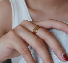 Load image into Gallery viewer, ring / 18K Gold Ring •  Dome Band Ring • Gold Ring • Simple Ring • Stackable Gold Ring • Minimal Ring • Ring for Women
