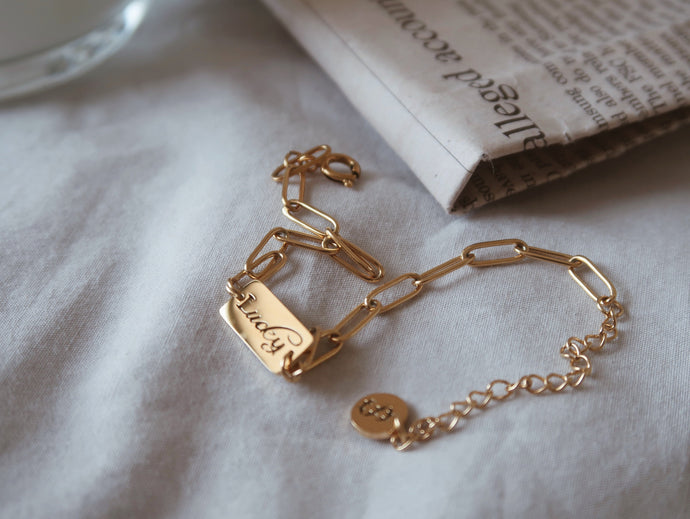 bracelet / 18K Gold Lucky Bracelet • Gold Lucky Statement Bracelet • Gold Dainty Bracelet • Lucky Bracelet • Gift for her