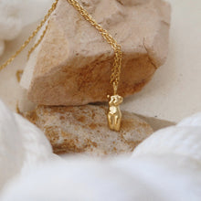 Load image into Gallery viewer, necklaces lover / 18K Gold Pendant Necklace • Female Body Necklace • Body Pendant Necklace • Gold Pendant Necklace • Gift for Her
