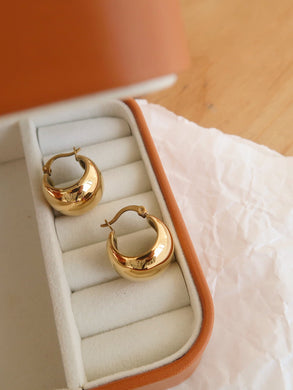 earrings / 18K Gold Filled Hoop Earrings • Hoop Statement Earrings • Hoop Earrings • Gold Circle Earrings • Gift for Her