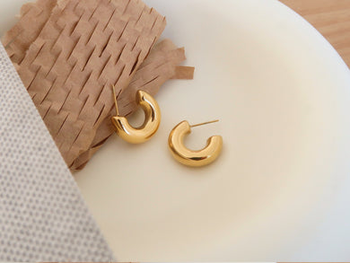 earrings / 18K Gold Filled Hoop Earrings • Hoop Statement Earrings • Hoop Earrings • Gold Circle Earrings • Gift for Her